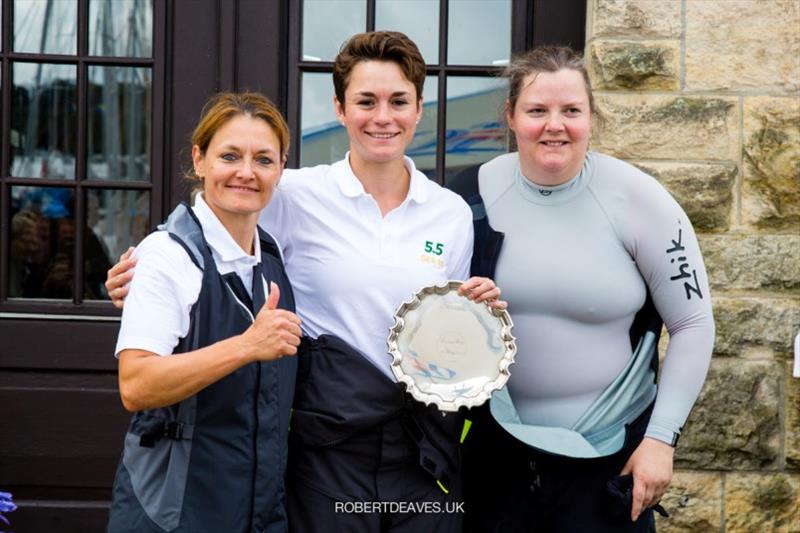 Lovana Preis (helm under 35), Pittwater (GER 110, Susanne Struth, Nina Zibuschka, Pia Matscheroth) - 5.5 Metre German Open 2021 photo copyright Robert Deaves / www.robertdeaves.uk taken at Verein Seglerhaus am Wannsee