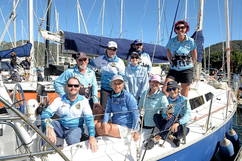 Happy faces on the Celebrity crew photo copyright Scott Radford-Chisholm taken at Townsville Yacht Club