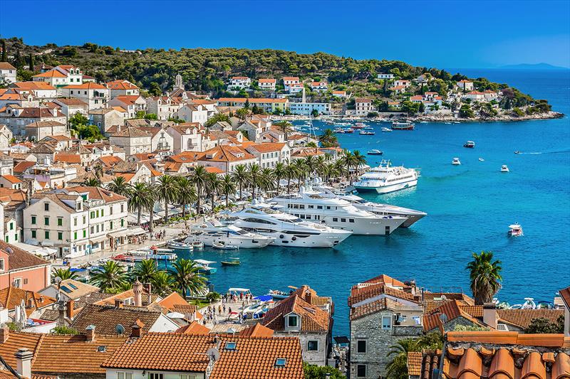 The marina in the night life capital of Croatia, Hvar. - photo © West Nautical