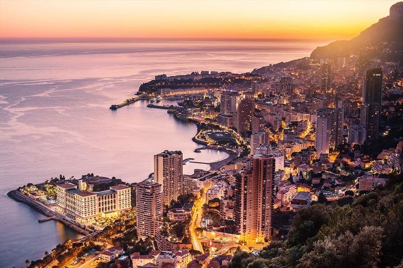 Magnificent Monaco by night photo copyright West Nautical taken at 