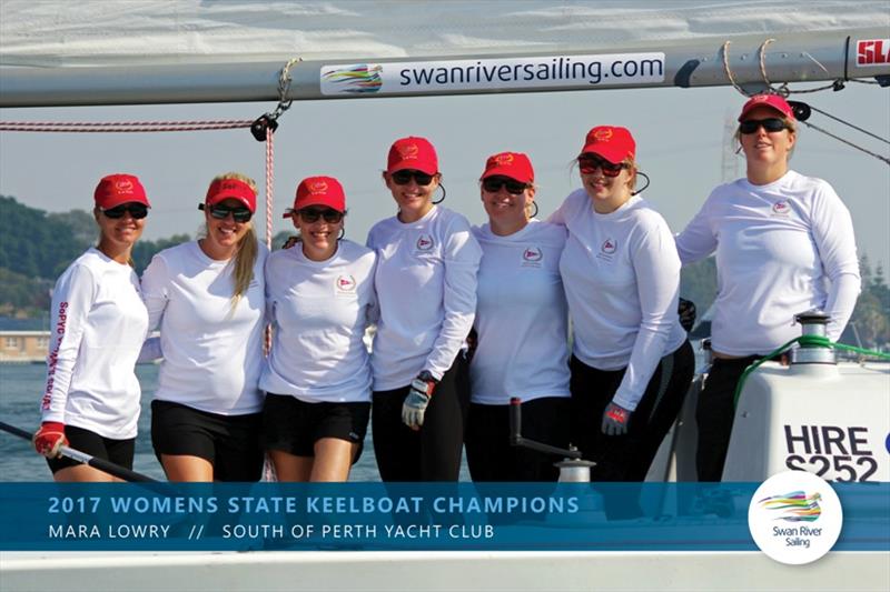 2017 Women's State Keelboat Champions photo copyright Swan River Sailing taken at Fremantle Sailing Club
