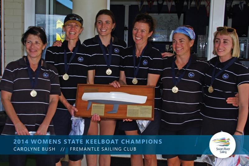 2014 Women's State Keelboat Champions photo copyright Swan River Sailing taken at Fremantle Sailing Club