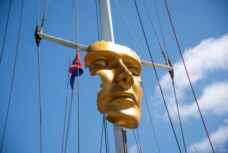 RCYC Burgee flag and Marco Olivier art photo copyright Royal Cape Yacht Club taken at Royal Cape Yacht Club