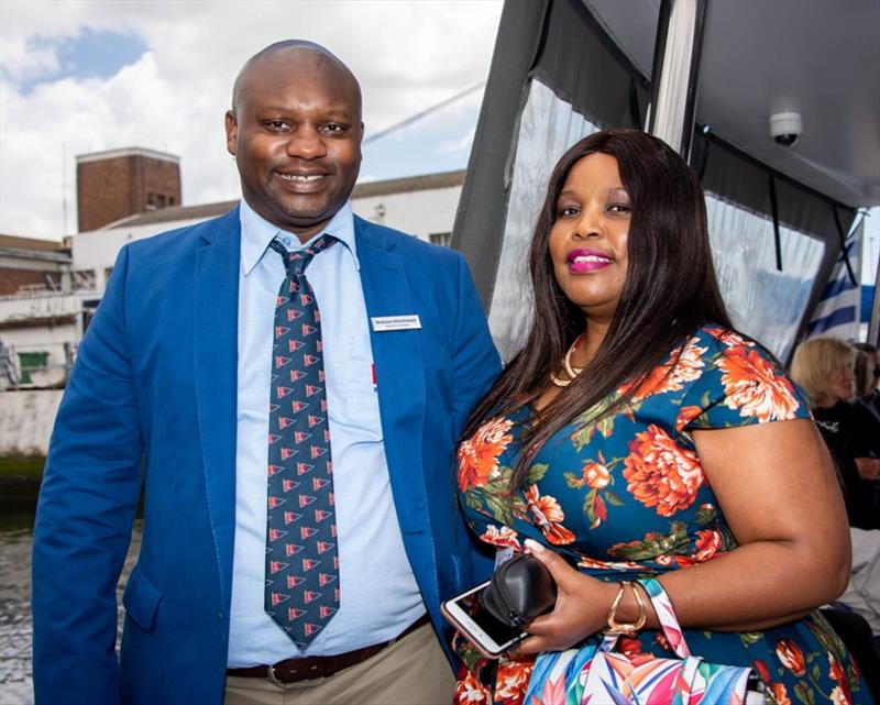 RCYC General Committee member Ntokozo Hlatshwayo and wife on VIP cruise photo copyright Royal Cape Yacht Club taken at Royal Cape Yacht Club