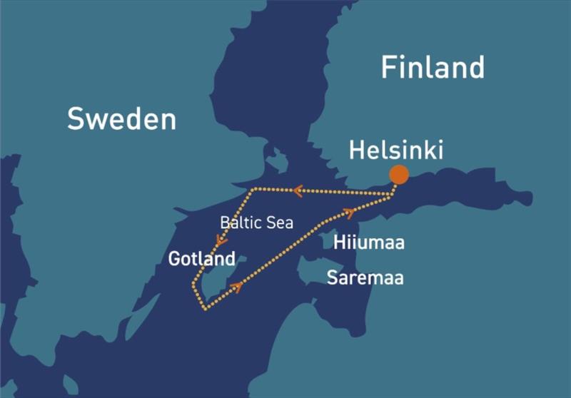The course for the new RORC Baltic Sea Race starting on 21st July 2022 - photo © RORC