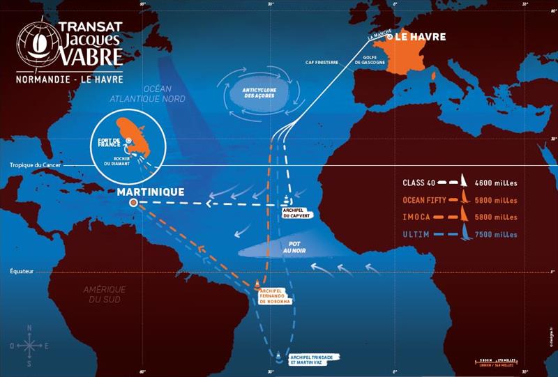 Transat Jacques Vabre 2021 courses - photo © www.transatjacquesvabre.org