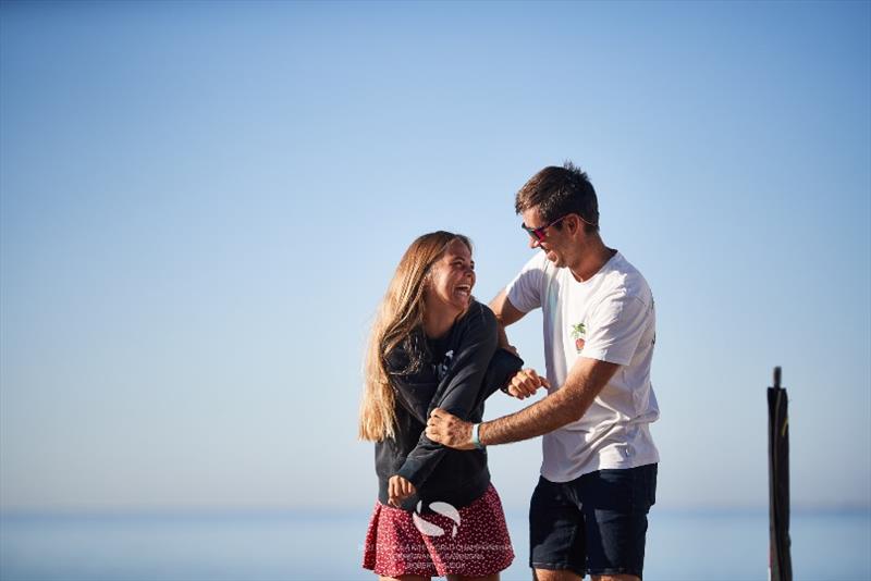 Jessie Kampman (FRA) and Axel Mazella (FRA) - two of the competitors in Fuerteventura photo copyright IKA Media / Sailing Energy taken at 