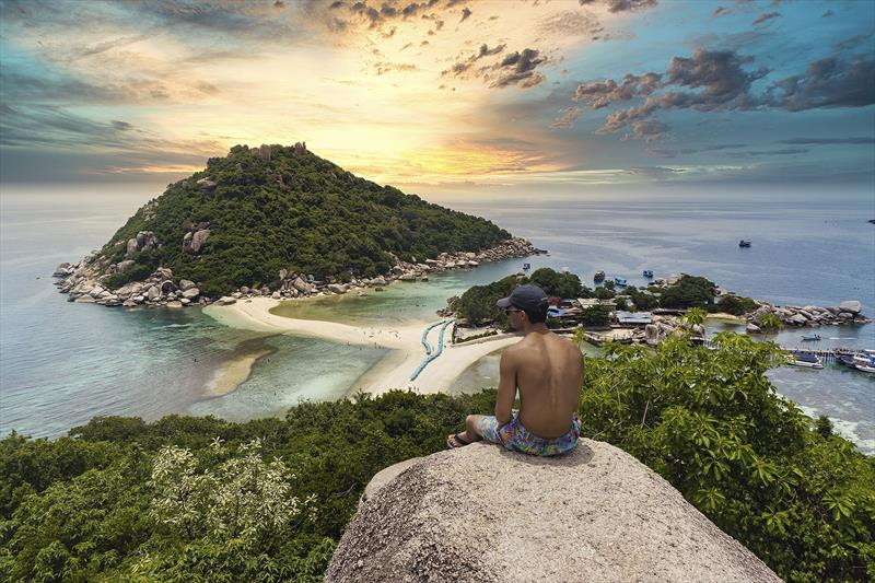 The views from an incredible hike on the island of Koh Pha Nang photo copyright West Nautical taken at 