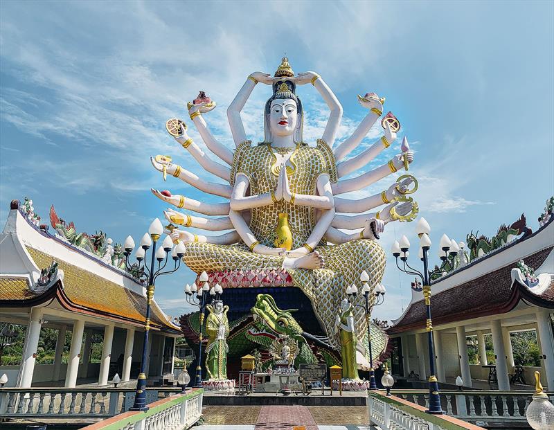 The famous Buddha found on the Thailand island of Koh Samui photo copyright West Nautical taken at 