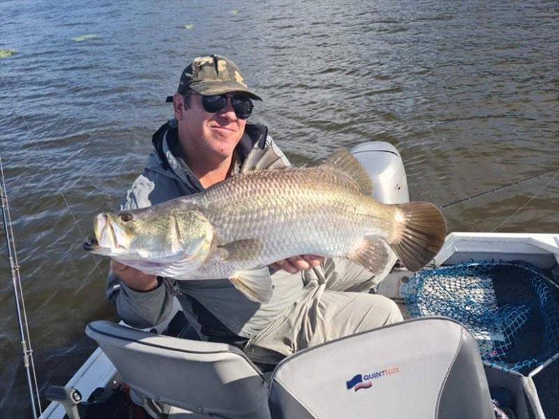 Rob has been having a tonne of fun on the Lenthalls barra photo copyright Fisho's Tackle World taken at 