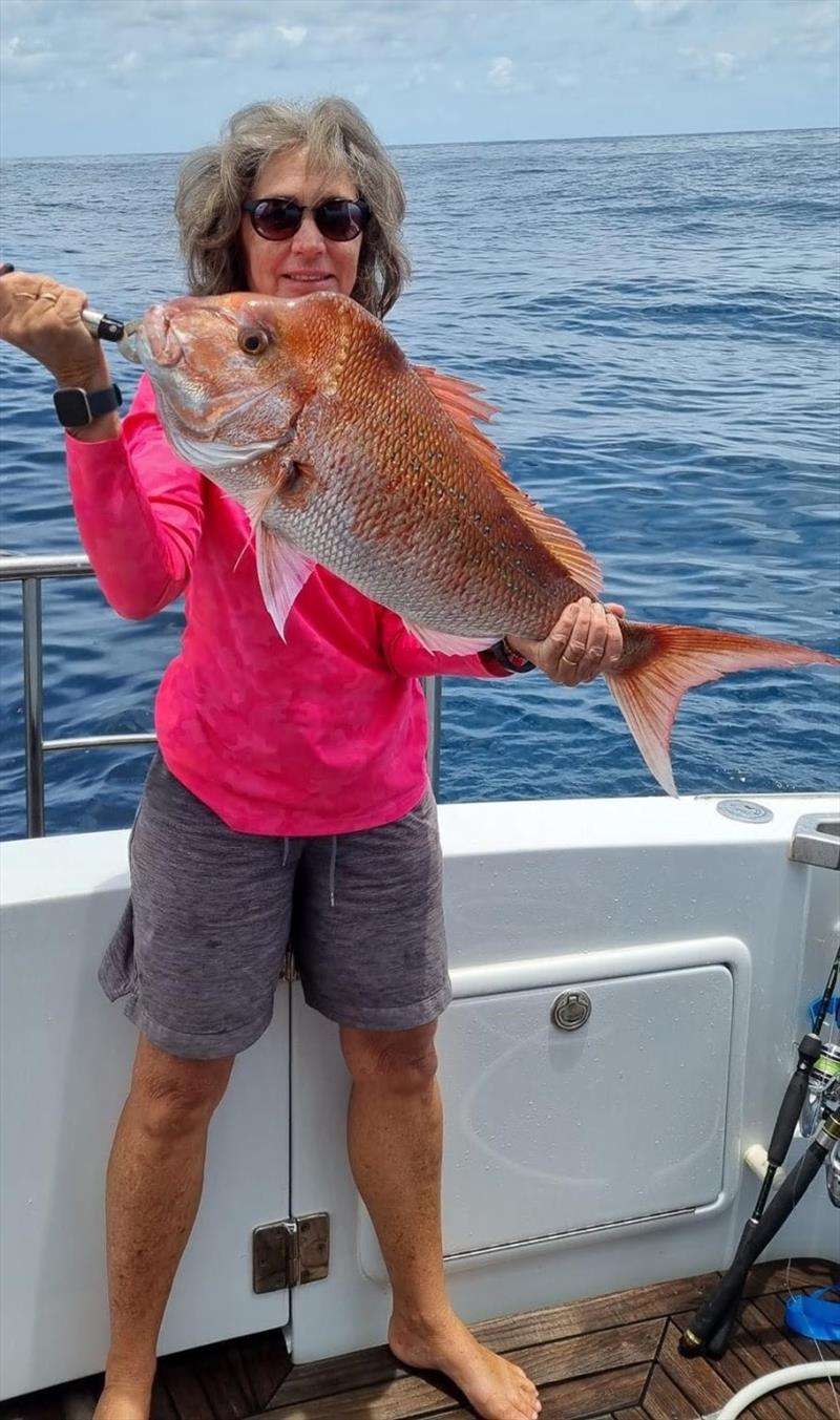 Wayne and Sue Parr put together a nice bag of reefies on a recent trip over the bar - photo © Fisho's Tackle World