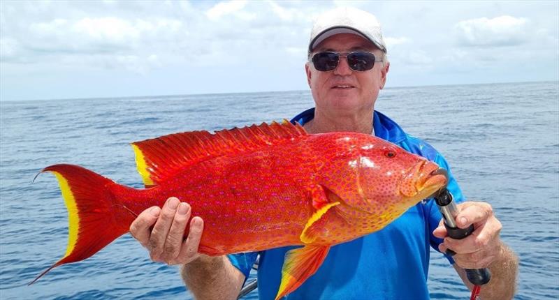 Wayne and Sue Parr put together a nice bag of reefies on a recent trip over the bar - photo © Fisho's Tackle World