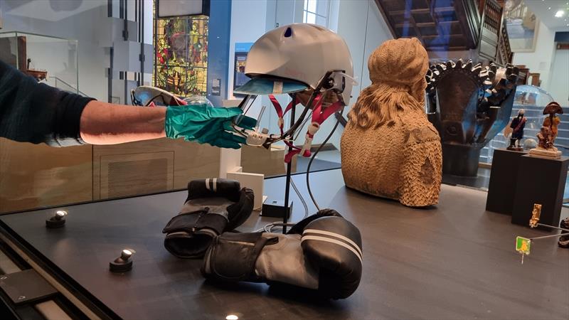 Natasha Lambert's 'Sip and Puff' helmet goes on display at the National Maritime Museum in Greenwich - photo © Marketing / NationalMaritimeMuseum