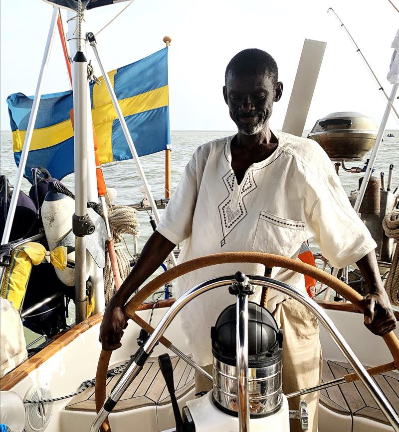 Samba Sey OOC port officer in The Gmbia photo copyright Lars Hellman taken at 