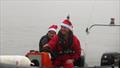 Festive rescue team during the Hunt Cup 2021 at Lymington Town Sailing Club © Richard Russell, Sue Markham & Abbey Knightly-Hanson