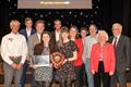 Draycote Water Sailing Club team receive Club of the Year in the Rugby Sports Awards  © Rugby Borough Council