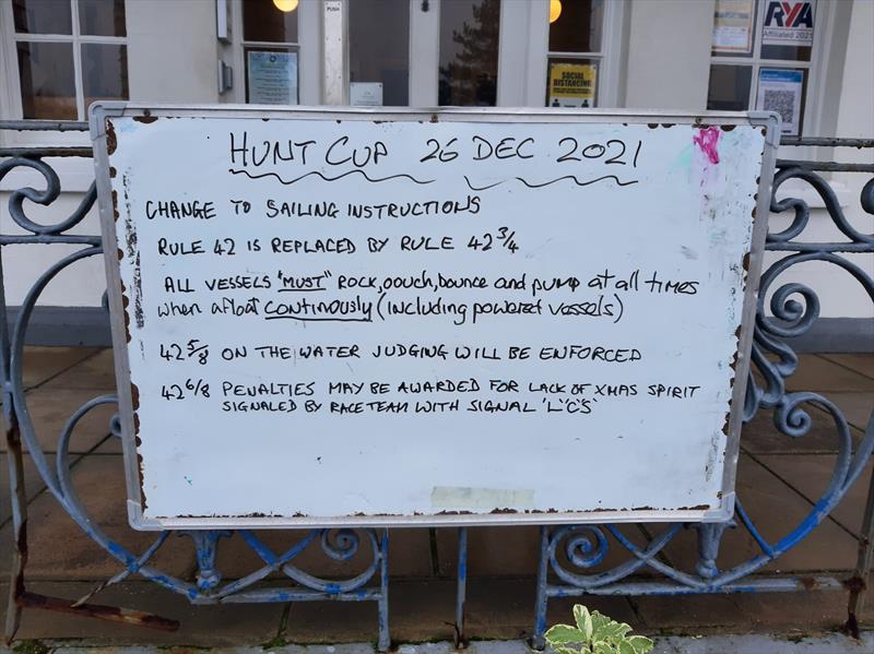 Modified sailing instructions for the Hunt Cup 2021 at Lymington Town Sailing Club photo copyright Richard Russell, Sue Markham & Abbey Knightly-Hanson taken at Lymington Town Sailing Club