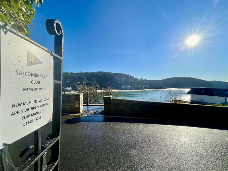The Salcombe Yacht Club gate photo copyright Lucy Burn taken at Salcombe Yacht Club