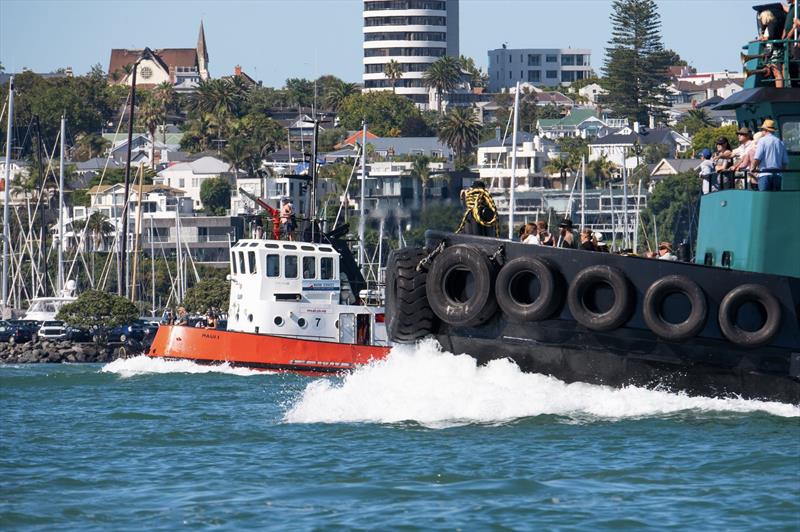 The tugboat race and display is always a firm favourite with spectators photo copyright Lissa Reyden taken at Auckland Sailing Club