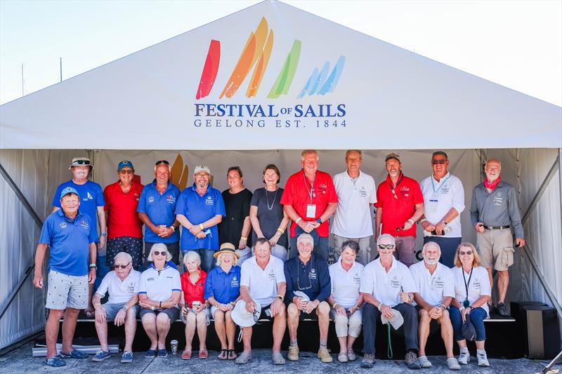 A group of local event volunteers at the 2022 Festival of Sails photo copyright Salty Dingo taken at Royal Geelong Yacht Club