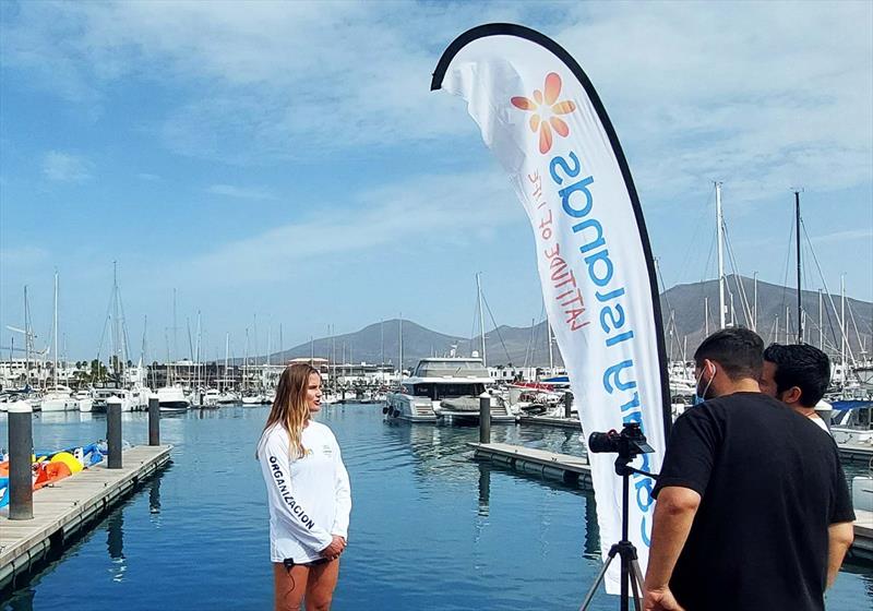 Kahena Kunze (BRA) inaugurates the second edition of the Lanzarote International Regatta photo copyright Lanzarote International Regatta taken at 