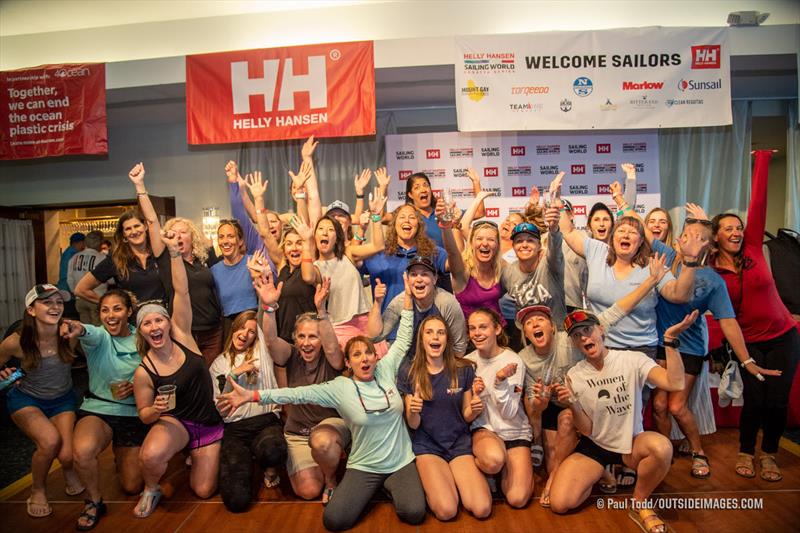 Women sailors represent at 2022 Helly Hansen Sailing World Regatta Series - St. Petersburg photo copyright Paul Todd / www.outsideimages.com taken at St. Petersburg Yacht Club, Florida