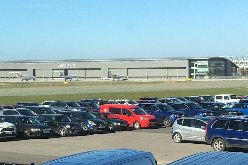 Farnborough International has ample space to park your car, van or aeroplane photo copyright Magnus Smith taken at RYA Dinghy Show