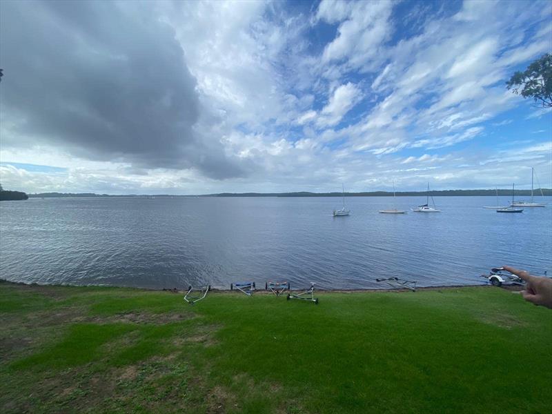 The view from South Lake Macquarie Amateur Sailing Club photo copyright SLMASC taken at South Lake Macquarie Amateur Sailing Club