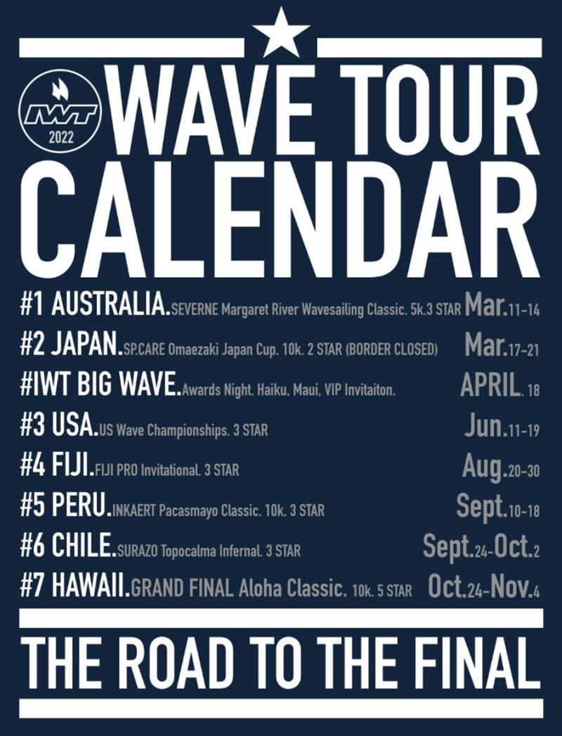 The IWT Wave Tour events update photo copyright International Windsurfing Tour taken at 