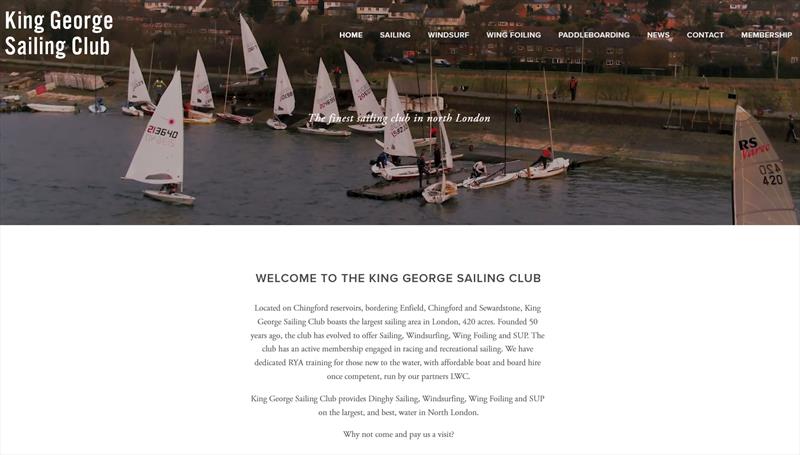 King George Sailing Club's new website photo copyright KGSC taken at King George Sailing Club