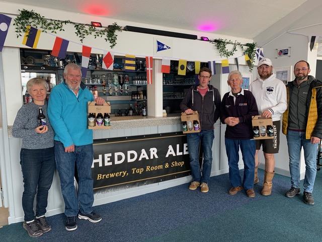 Cheddar Chase prize giving (l-r) Andy & Nigel Bird, 5th RS200; Paul Teage winner RS300, Jeremy Vines, Steve Watton and Ollie Houseman - photo © Aaron Geis