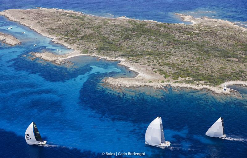 Before tackling the Strait of Bonifacio and the Corsican coast, competitors must once again negotiate the azure waters of the La Maddalena archipelago photo copyright ROLEX / Studio Borlenghi taken at Yacht Club Costa Smeralda
