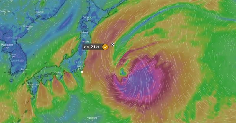 Clipper Race - Typhoon 0000 UTC 16 April - photo © Clipper Race