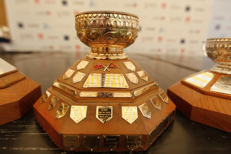 Gold Roman Bowl Trophy – First boat on corrected time, IRC photo copyright Paul Wyeth taken at Island Sailing Club, Cowes