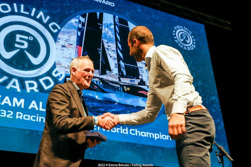 5th Foiling Awards - Sailing Team Winner Alinghi CEO World Sailing David Graham with Arnaud Psarofaghis, Alinghi Red Bull Racing skipper - photo © Emma Bolcato