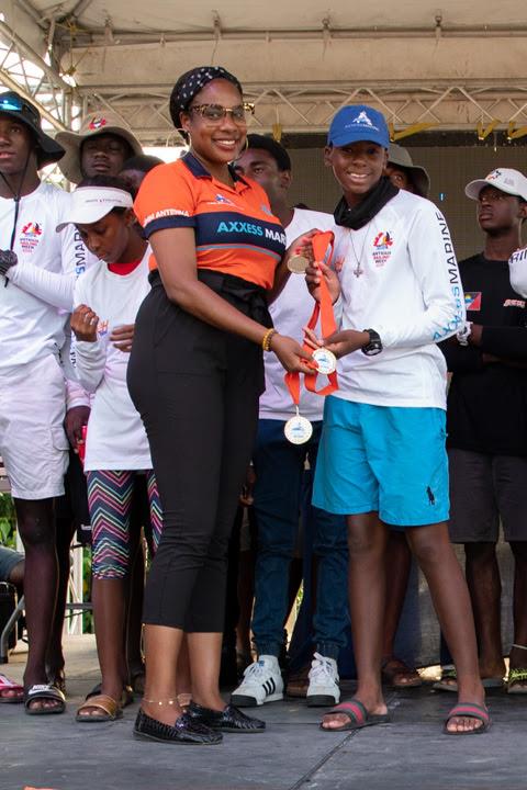 Prizegiving on Axxess Marine Y2K Race Day at Antigua Sailing Week - photo © Ted Martin