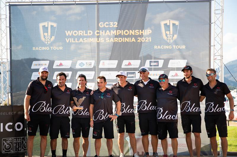 Christian Zuerrer (third from the left) with his Black Star Sailing Team. photo copyright Sailing Energy / GC32 Racing Tour taken at 