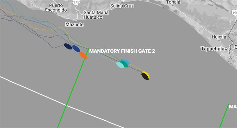 Clipper Race 11 - Race Viewer showing pack leaders at 1100 UTC (1200 BST) photo copyright Clipper Race taken at 