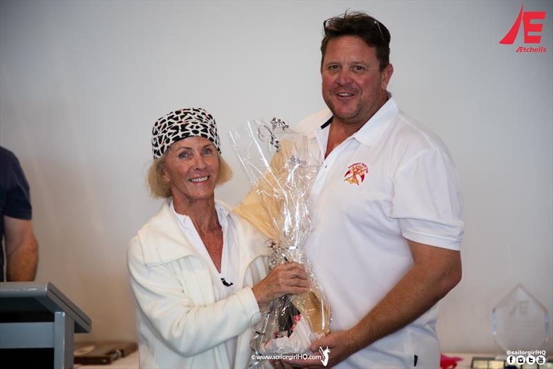 Winner of the Ladies Trophy, JC Strong - 2022 Gold Coast and Australasian Etchells Championship - photo © Nic Douglass @sailorgirlhq