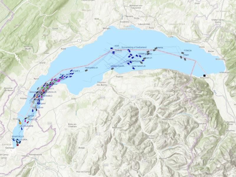 Regatta map - photo © Bol d'Or Mirabaud