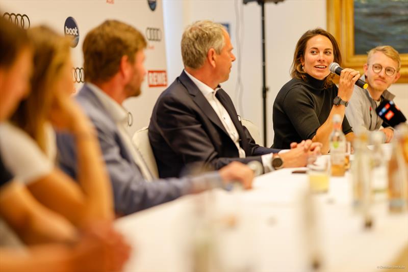 Press conference at Kiel Yacht Club - photo © Christian Beeck / Kieler Woche