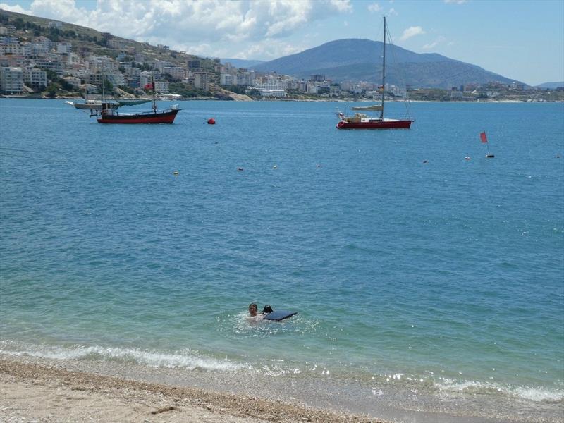 Red Roo Anchored in Albania - photo © SV Red Roo