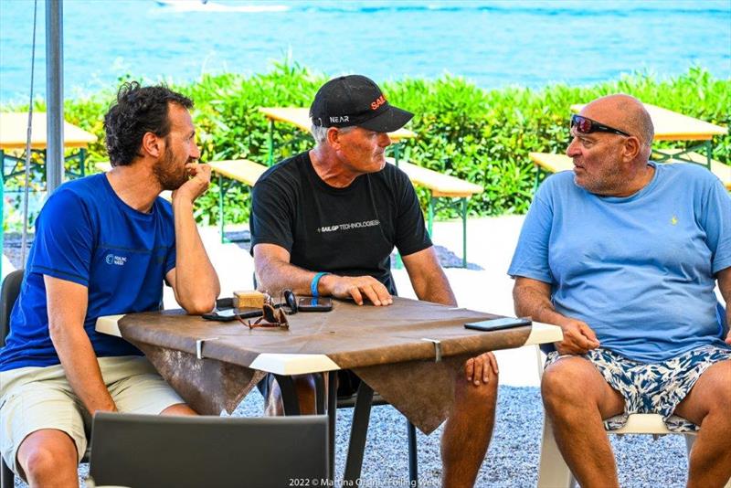 From the left: Luca Rizzotti, Founder and President of FOILING WEEK, Russell Coutts, gold medalist in the Finn class at the 1984 Los Angeles Olympics and winner of 5 America's Cup, Luca Devoti, silver medalist in the Finn class at the 2000 Sydney Olympics - photo © Martina Orsini / Foiling Week