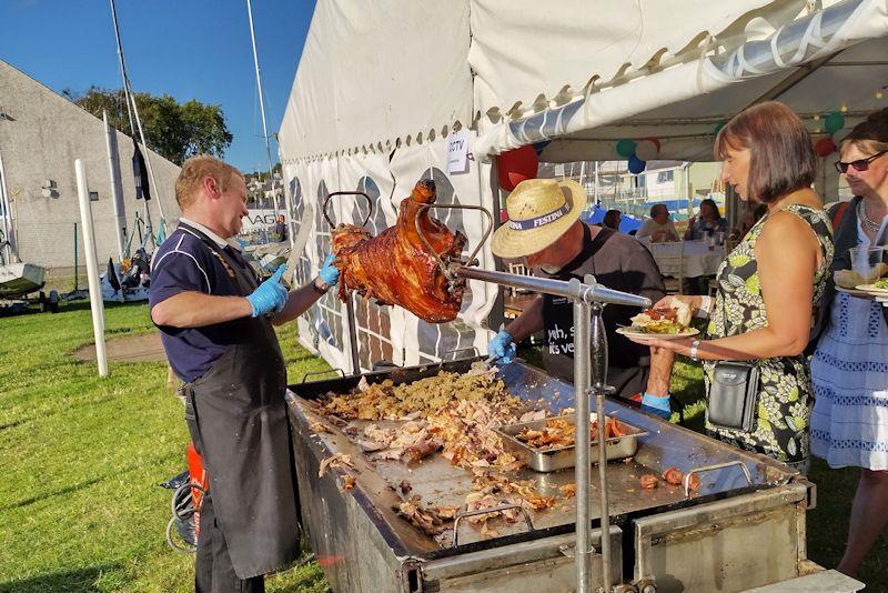 Hog Roast for 200 people - 75th Anniversary Weekend at Port Dinorwic - photo © Cathy Goodwin