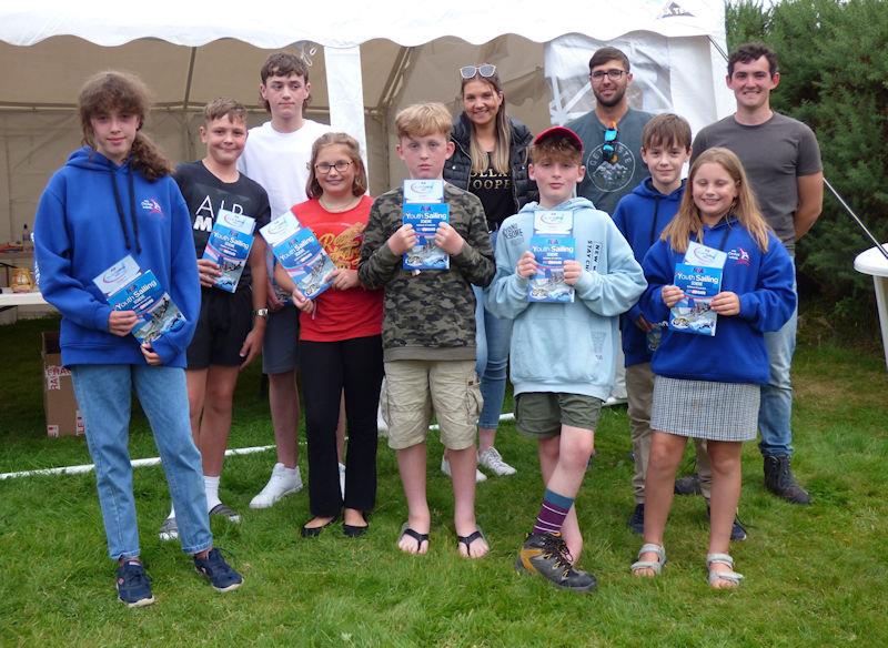 Cadet Week beginners older group with their instructors and certificates awarded at Solway Yacht Club Cadet Week 2022 photo copyright Becky Davison taken at Solway Yacht Club