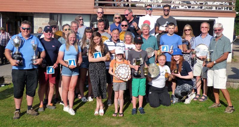Prizewinners from across the fleets at Kippford Week 2022 photo copyright Becky Davison taken at Solway Yacht Club