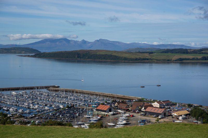 Largs Channel with Cumbrae and Arran in the background photo copyright Marc Turner / www.pfmpictures.co.uk taken at Largs Sailing Club