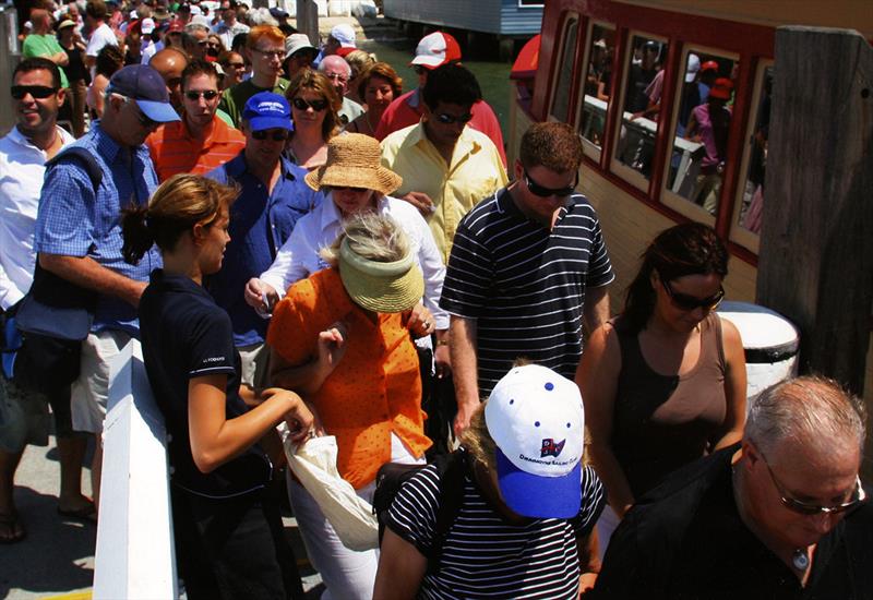 Ferry Crowd on Wharf - photo © Australian 18 Footers League