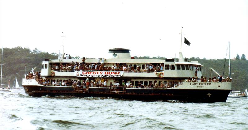 1984 worlds ferry photo copyright Australian 18 Footers League taken at Australian 18 Footers League