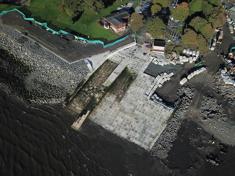 The new slipway at Dalgety Bay Sailing Club photo copyright Steve Webb / Ian Baillie taken at Dalgety Bay Sailing Club